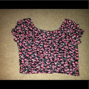 floral crop top